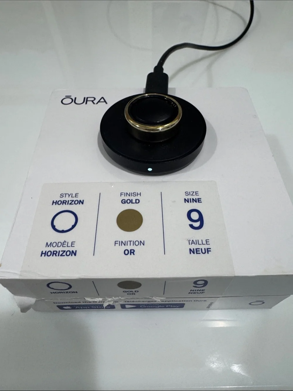 Oura Horizon Ring Gold Size 9